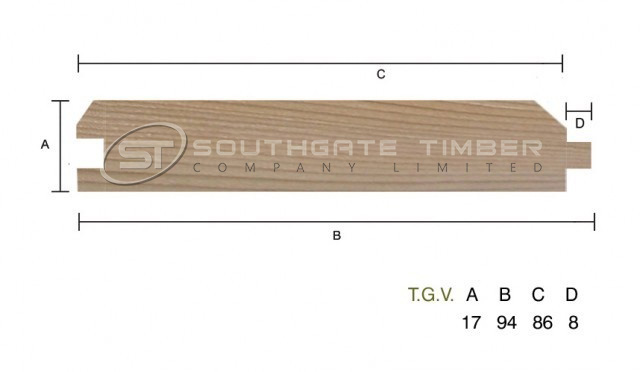 Western Red Cedar 17 x 94mm T.G.V. ST0 