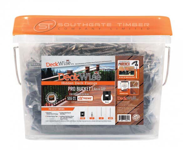 Deckwise Extreme hidden Decking Fixings - 2.4mm Gap PRO Bucket