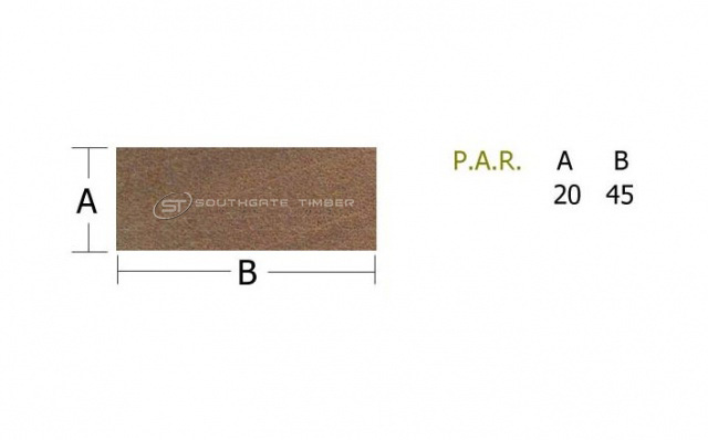Far Eastern Hardwood 20 x 45mm P.A.R.