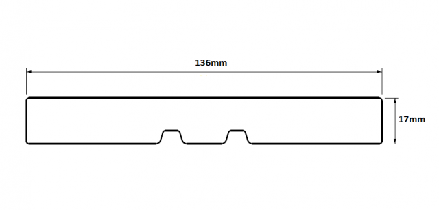 Black Barn 17 x 136mm Fascia Board