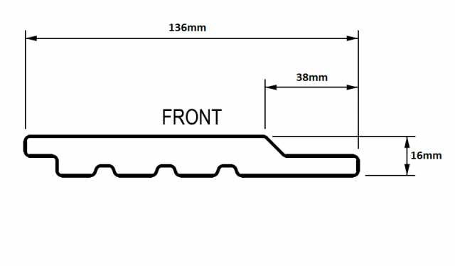 Black Barn 16 x 136mm Classic Channel Cladding