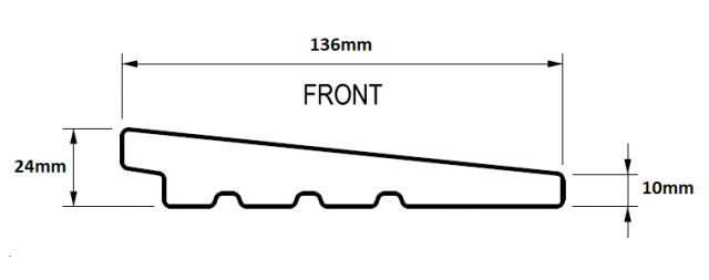 Black Barn 24 x 136mm Classic Bevel Cladding
