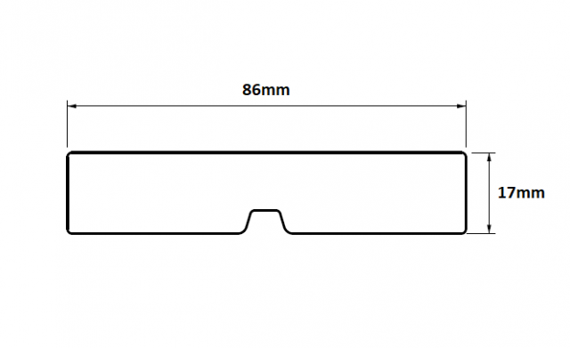 Black Barn 17 x 86mm Fascia Board