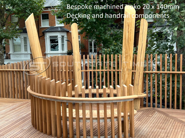 Iroko 20 x 140mm Smooth Double