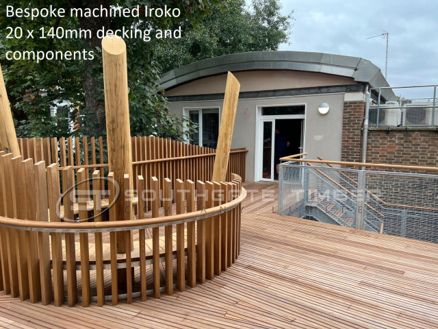 Iroko 20 x 140mm Smooth Double