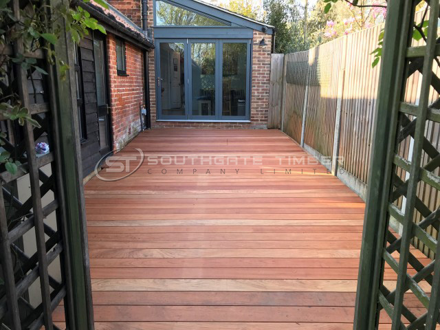 Jatoba 21 x 145mm Smooth 2 sides - Grooved for hidden fix - 1st Grade