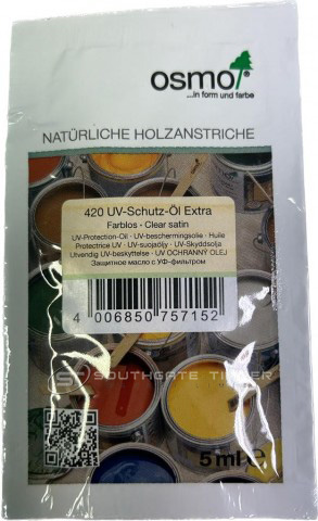 Osmo 420 Clear UV Protection Oil sample sachet