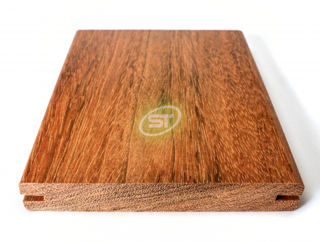 Jatoba 21 x 145mm Smooth 2 sides - Grooved for hidden fix - 1st Grade