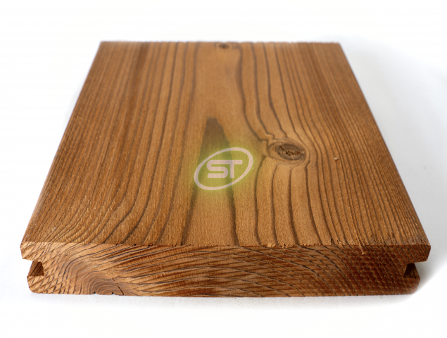 Thermory 26 x 185mm  Benchmark Thermo Spruce Decking D4 SG2