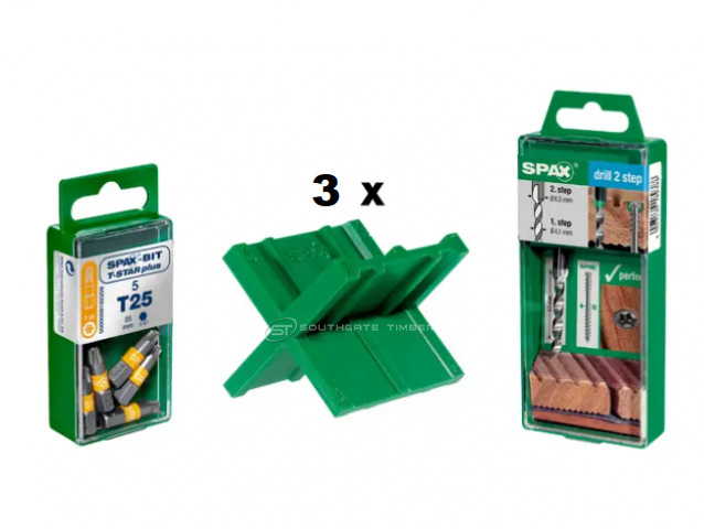 Spax 'BONUS Box' 16m2 Stainless Steel decking screw kit