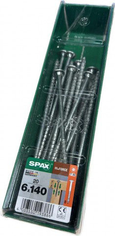 Spax WIROX 6.0 x 140mm x 20 mini pack construction screw