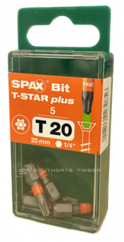 Spax T-star drive bits T20