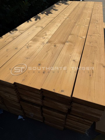 Thermory 26 x 185mm  Benchmark Thermo Spruce Decking D4 SG2