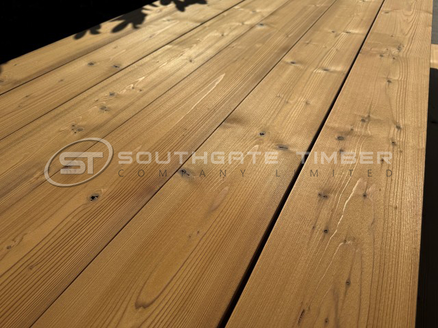 Thermory 26 x 185mm  Benchmark Thermo Spruce Decking D4 SG2