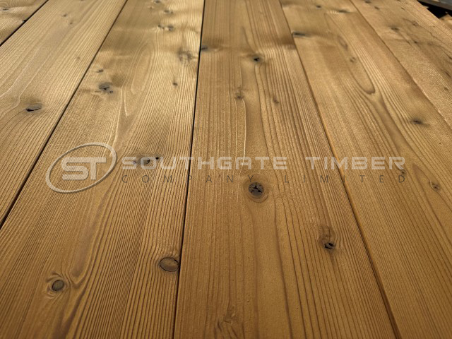 Thermory 26 x 185mm  Benchmark Thermo Spruce Decking D4 SG2