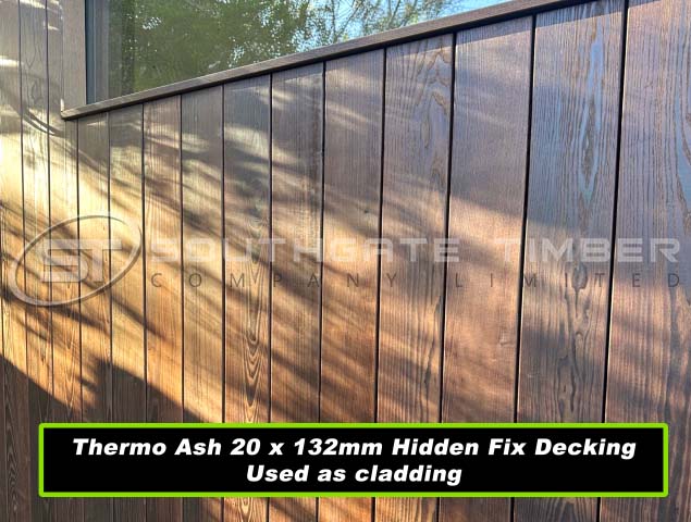 Thermory 20 x 132mm  Benchmark Thermo-Ash Decking D4 SG2
