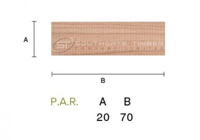 Western Red Cedar 20 x 70mm P.A.R. Fencing