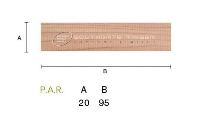 Western Red Cedar 20 x 95mm P.A.R. Fencing