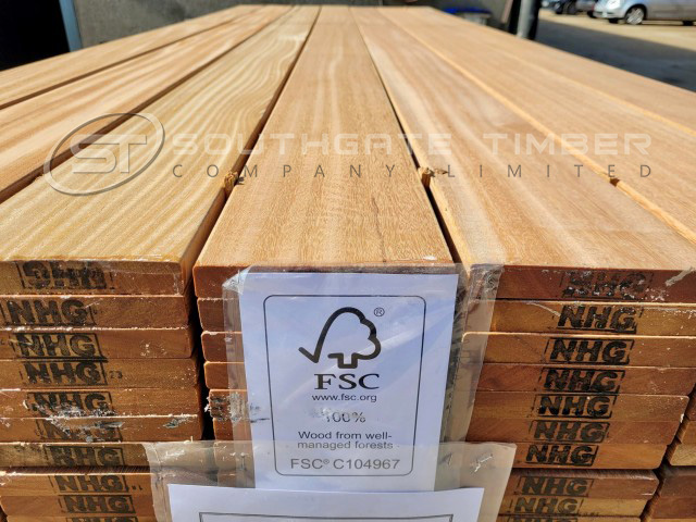 Yellow Balau 21 x 145mm Smooth 2 sides ***FSC***