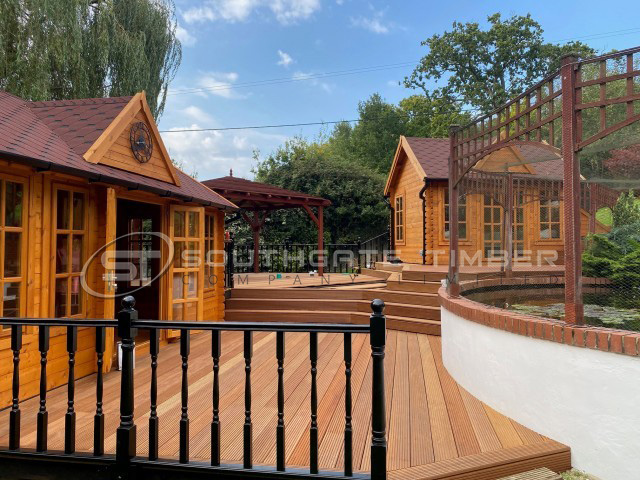 Yellow Balau 21 x 145mm Castle/Reeded