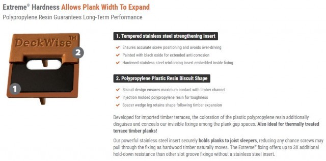 Deckwise Extreme hidden Decking Fixings - 4mm Gap PRO Bucket